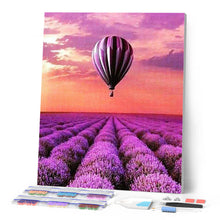 Laden Sie das Bild in den Galerie-Viewer, Diamond Painting | Diamond Painting - Hot Air Balloon over the fields | Diamond Painting Landscapes landscapes | FiguredArt