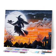 Laden Sie das Bild in den Galerie-Viewer, Diamond Painting | Diamond Painting - Witch in Flight | Diamond Painting Other other | FiguredArt