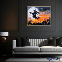 Laden Sie das Bild in den Galerie-Viewer, Diamond Painting | Diamond Painting - Witch in Flight | Diamond Painting Other other | FiguredArt