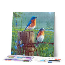 Laden Sie das Bild in den Galerie-Viewer, Diamond Painting | Diamond Painting - Small Birds | animals birds Diamond Painting Animals | FiguredArt