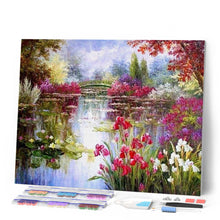 Laden Sie das Bild in den Galerie-Viewer, Diamond Painting | Diamond Painting - Flowers and Lake | Diamond Painting Flowers flowers | FiguredArt