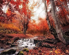 Laden Sie das Bild in den Galerie-Viewer, Diamond Painting, Kleiner Fluss im Wald