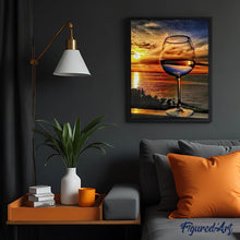 Laden Sie das Bild in den Galerie-Viewer, Diamond Painting | Diamond Painting - Glass and Horizon Sea | Diamond Painting Landscapes landscapes | FiguredArt