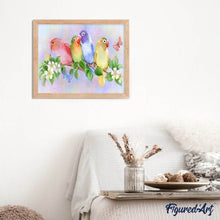 Laden Sie das Bild in den Galerie-Viewer, Diamond Painting | Diamond Painting - Small Parakeets | animals Diamond Painting Animals | FiguredArt