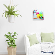 Laden Sie das Bild in den Galerie-Viewer, Diamond Painting | Diamond Painting - Colorful Parakeets | animals Diamond Painting Animals | FiguredArt