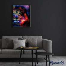 Laden Sie das Bild in den Galerie-Viewer, Diamond Painting | Diamond Painting - Lion Galaxy | animals Diamond Painting Animals lions | FiguredArt