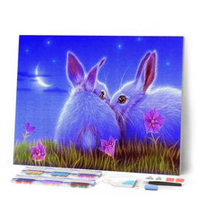Laden Sie das Bild in den Galerie-Viewer, Diamond Painting | Diamond Painting - Cute Rabbits | animals Diamond Painting Animals rabbits | FiguredArt