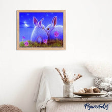 Laden Sie das Bild in den Galerie-Viewer, Diamond Painting | Diamond Painting - Cute Rabbits | animals Diamond Painting Animals rabbits | FiguredArt