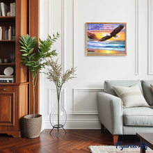 Laden Sie das Bild in den Galerie-Viewer, Diamond Painting | Diamond Painting - Eagle Flag USA | animals Diamond Painting Animals eagles | FiguredArt