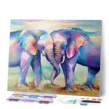 Laden Sie das Bild in den Galerie-Viewer, Diamond Painting | Diamond Painting - Elephants Love | animals Diamond Painting Animals elephants | FiguredArt