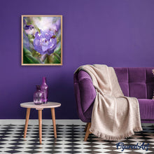 Laden Sie das Bild in den Galerie-Viewer, Diamond Painting | Diamond Painting - Purple Flower and Bird | animals birds Diamond Painting Animals Diamond Painting Flowers flowers |