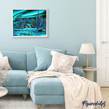Laden Sie das Bild in den Galerie-Viewer, Diamond Painting | Diamond Painting - Polar Northern Lights | Diamond Painting Landscapes landscapes | FiguredArt