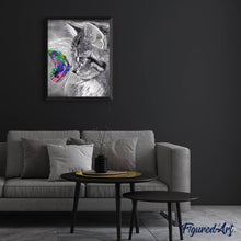 Laden Sie das Bild in den Galerie-Viewer, Diamond Painting | Diamond Painting - Cat and Butterfly colorful | animals butterflies cats Diamond Painting Animals | FiguredArt