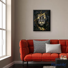 Laden Sie das Bild in den Galerie-Viewer, Diamond Painting | Diamond Painting - Black Lion | animals Diamond Painting Animals lions | FiguredArt