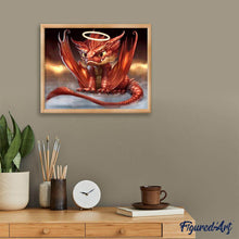 Laden Sie das Bild in den Galerie-Viewer, Diamond Painting | Diamond Painting - Baby Red Dragon | Diamond Painting Other dragons other | FiguredArt