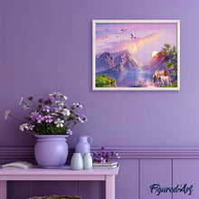 Laden Sie das Bild in den Galerie-Viewer, Diamond Painting | Diamond Painting - Horses by the Lake | animals Diamond Painting Animals horses | FiguredArt