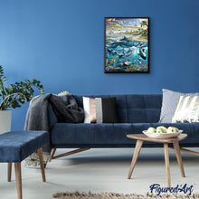 Laden Sie das Bild in den Galerie-Viewer, Diamond Painting | Diamond Painting - Fish and Dolphins | animals Diamond Painting Animals dolphins fish | FiguredArt