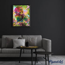 Laden Sie das Bild in den Galerie-Viewer, Diamond Painting | Diamond Painting - Colorful Leopard | animals Diamond Painting Animals leopards | FiguredArt
