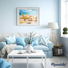 Laden Sie das Bild in den Galerie-Viewer, Diamond Painting | Diamond Painting - Seashells and Sea Star | animals Diamond Painting Animals | FiguredArt