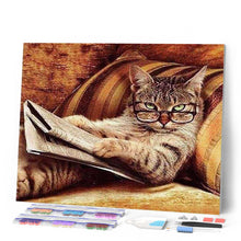 Laden Sie das Bild in den Galerie-Viewer, Diamond Painting | Diamond Painting - The connoisseur Chat | animals cats Diamond Painting Animals | FiguredArt