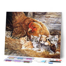 Laden Sie das Bild in den Galerie-Viewer, Diamond Painting | Diamond Painting - Kittens and Hen | animals cats Diamond Painting Animals | FiguredArt
