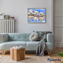 Laden Sie das Bild in den Galerie-Viewer, Diamond Painting | Diamond Painting - Babies Tigers mischievous | animals Diamond Painting Animals tigers | FiguredArt
