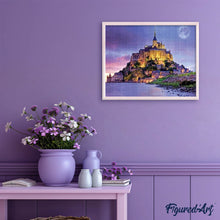 Laden Sie das Bild in den Galerie-Viewer, Diamond Painting – Mont-Saint-Michel – 40 x 50 cm auf Keilrahmen gespannt | Figured'Art
