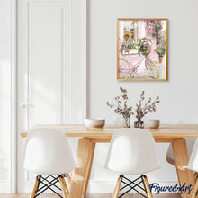 Laden Sie das Bild in den Galerie-Viewer, Diamond Painting | Diamond Painting - Pink Bicycle | cities Diamond Painting Cities | FiguredArt