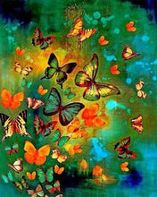 Laden Sie das Bild in den Galerie-Viewer, Diamond Painting, Bunte Schmetterlinge
