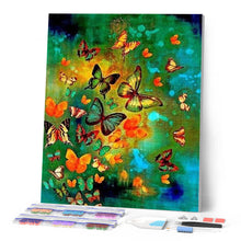 Laden Sie das Bild in den Galerie-Viewer, Diamond Painting | Diamond Painting - Colorful Butterflies | animals butterflies Diamond Painting Animals | FiguredArt