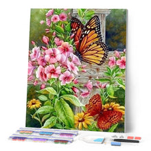 Laden Sie das Bild in den Galerie-Viewer, Diamond Painting | Diamond Painting - Pretty Butterflies and Flowers | animals butterflies Diamond Painting Animals Diamond Painting Flowers
