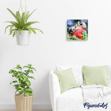 Laden Sie das Bild in den Galerie-Viewer, Diamond Painting | Diamond Painting - Baby Pig and Strawberry | animals Diamond Painting Animals | FiguredArt