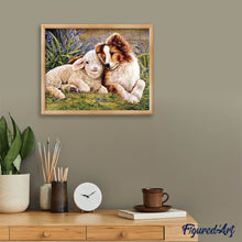 Laden Sie das Bild in den Galerie-Viewer, Diamond Painting | Diamond Painting - Dog and Sheep | animals Diamond Painting Animals dogs | FiguredArt