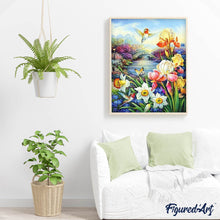 Laden Sie das Bild in den Galerie-Viewer, Diamond Painting | Diamond Painting - Hummingbird near the River | animals Diamond Painting Animals Diamond Painting Flowers flowers |