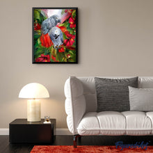 Laden Sie das Bild in den Galerie-Viewer, Diamond Painting | Diamond Painting - Red and Gray Parrots | animals birds Diamond Painting Animals parrots | FiguredArt