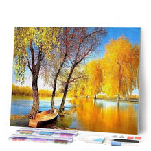 Laden Sie das Bild in den Galerie-Viewer, Diamond Painting | Diamond Painting - Boat on a Pond | Diamond Painting Landscapes landscapes | FiguredArt