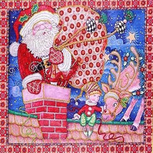 Laden Sie das Bild in den Galerie-Viewer, Diamond Painting, Weihnachtsmann mit Hirsch