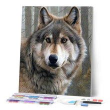 Laden Sie das Bild in den Galerie-Viewer, Diamond Painting | Diamond Painting - Wolf Portrait | animals Diamond Painting Animals | FiguredArt