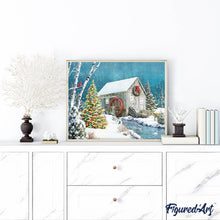 Laden Sie das Bild in den Galerie-Viewer, Diamond Painting | Diamond Painting - Cabin near the River | Diamond Painting Landscapes landscapes | FiguredArt