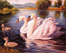 Laden Sie das Bild in den Galerie-Viewer, Diamond Painting, Schwäne
