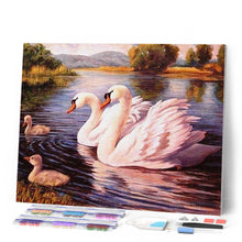 Laden Sie das Bild in den Galerie-Viewer, Diamond Painting | Diamond Painting - Swans | animals birds Diamond Painting Animals swans | FiguredArt