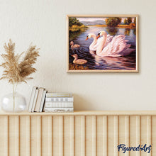 Laden Sie das Bild in den Galerie-Viewer, Diamond Painting | Diamond Painting - Swans | animals birds Diamond Painting Animals swans | FiguredArt