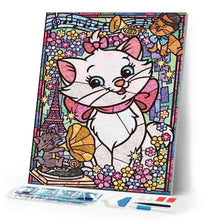 Laden Sie das Bild in den Galerie-Viewer, Diamond Painting | Diamond Painting - The Aristocats Stained Glass | animals Diamond Painting Animals | FiguredArt