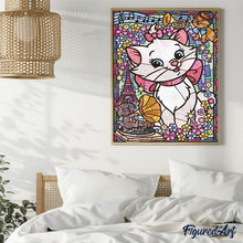 Laden Sie das Bild in den Galerie-Viewer, Diamond Painting | Diamond Painting - The Aristocats Stained Glass | animals Diamond Painting Animals | FiguredArt