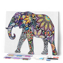 Laden Sie das Bild in den Galerie-Viewer, Diamond Painting | Diamond Painting - Elephant Pop | animals Diamond Painting Animals elephants pop art | FiguredArt