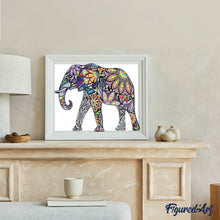 Laden Sie das Bild in den Galerie-Viewer, Diamond Painting | Diamond Painting - Elephant Pop | animals Diamond Painting Animals elephants pop art | FiguredArt