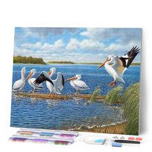 Laden Sie das Bild in den Galerie-Viewer, Diamond Painting | Diamond Painting - Pelicans | animals Diamond Painting Animals | FiguredArt
