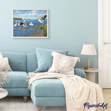 Laden Sie das Bild in den Galerie-Viewer, Diamond Painting | Diamond Painting - Pelicans | animals Diamond Painting Animals | FiguredArt