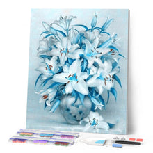 Laden Sie das Bild in den Galerie-Viewer, Diamond Painting | Diamond Painting - Blue Lily Flower | Diamond Painting Flowers flowers | FiguredArt
