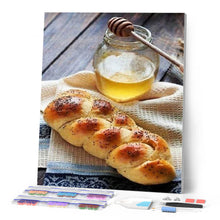 Laden Sie das Bild in den Galerie-Viewer, Diamond Painting | Diamond Painting - French Brioche and Honey | Diamond Painting kitchen kitchen | FiguredArt